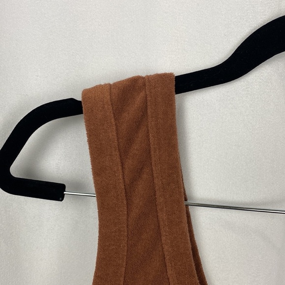 Cotton ON Caramel Brown Terrycloth Bralette Cropped Tank - Size Large - Picture 3 of 10